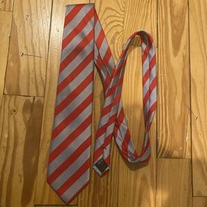 Red and Gray Necktie Puccini Ohio State Buckeyes OSU Scarlet and Gray